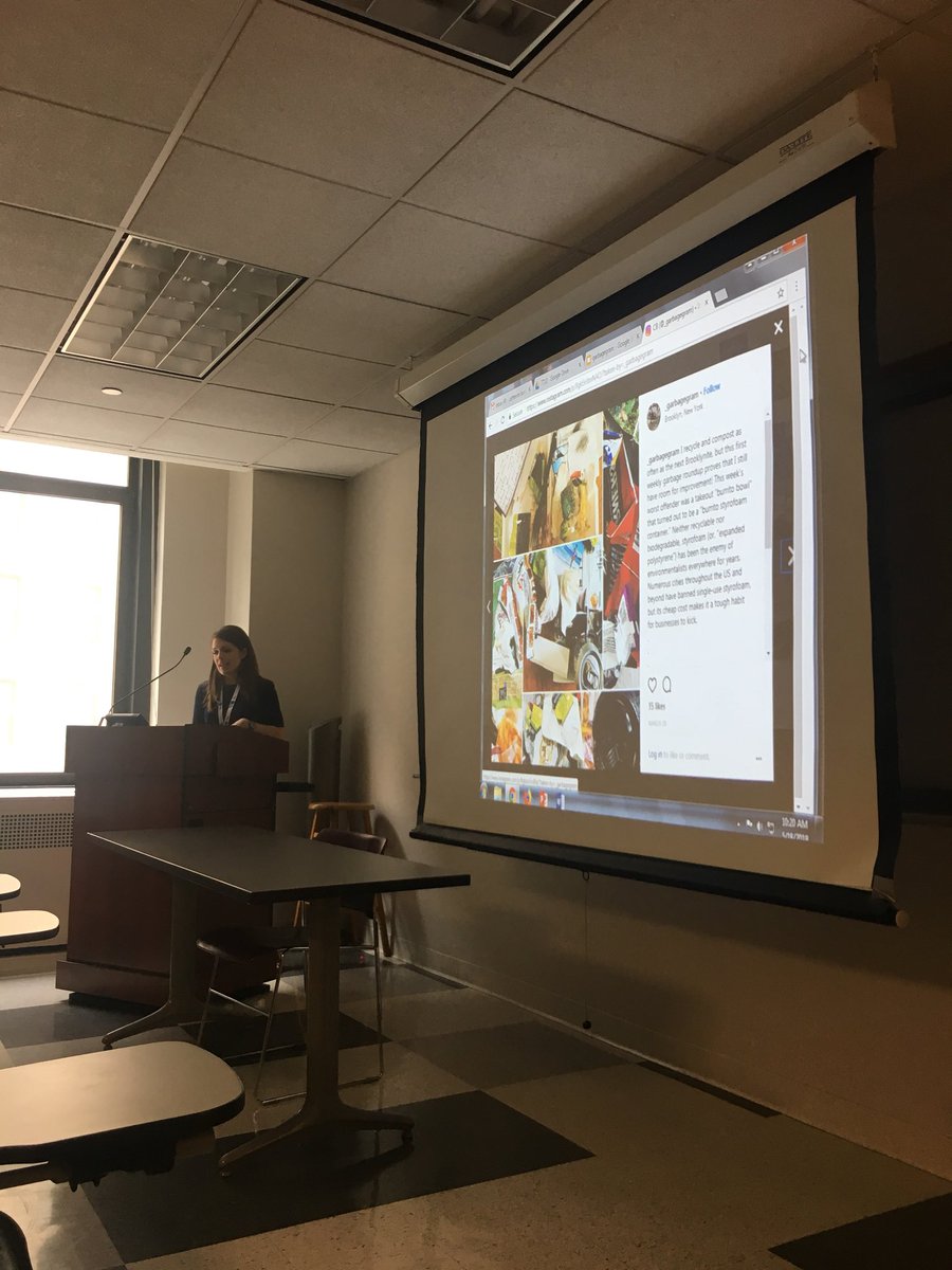 King__Joy's tweet photo. #MediaActivist project #GarbageGram by one of my fellow MS students @ the @BCTVRMedia Digital EngAGEment Conference happening today! If you’re in NY and have strong feels about #MediaActivism come through! #DigiEngage https://t.co/l5dtPgOUvh