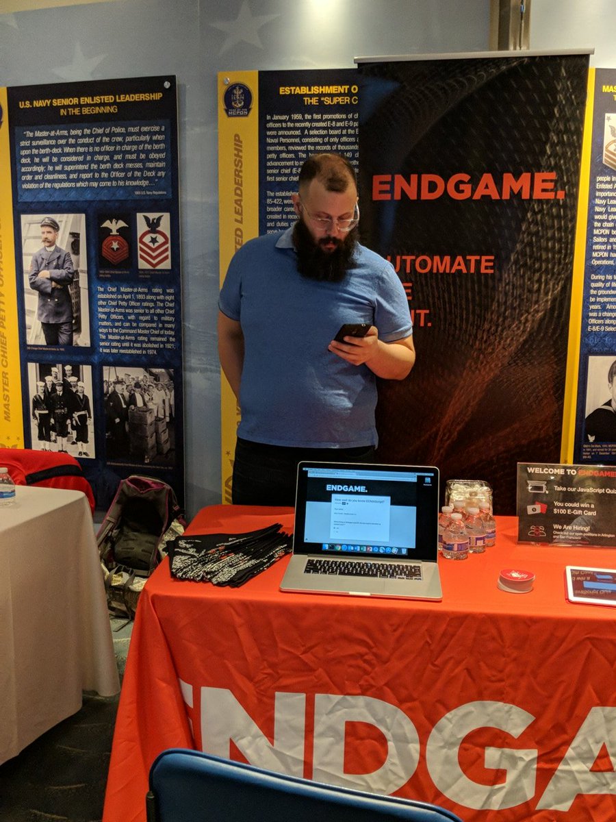 WebTalentScout's tweet image. Meet the architect of the #javascript quiz at #nationjs.  @oatkiller of @EndgameInc