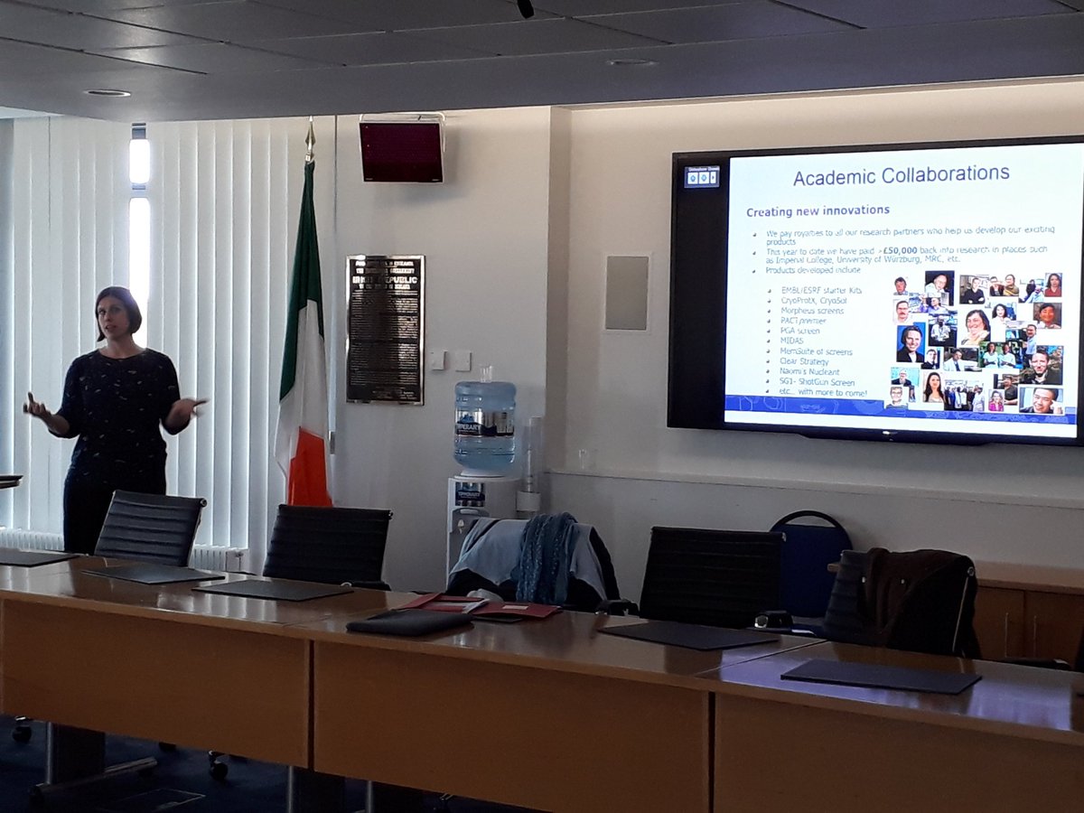 ITN_RAMP's tweet photo. Jeanette Hobbs from @molecularD is presenting her company and her role in #RAMPproject to the consortium, and the ESRs live from @MaynoothUni for out meeting! #H2020 #crystallisation https://t.co/OAavm9aZOE