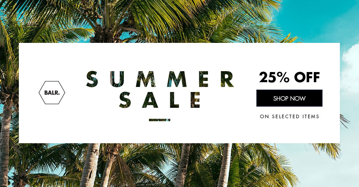 studentkorting's tweet photo. De Summer Sale is bij #BALR. begonnen. Ontvang nu 25% korting op de geselecteerde items. Geldig t/m 31 mei 2018. Check https://t.co/IlyMOHgrjS https://t.co/jFZy8eACQl