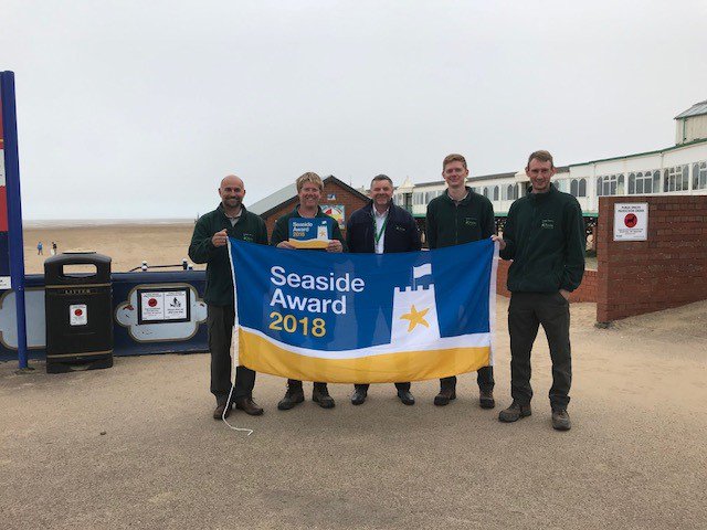 St Annes Pier has won a Seaside Award 2018! These are presented to the best beaches in England and celebrate the quality and diversity of our coastline. A huge thank you to our Coast and Countryside team and all the volunteers who have worked extremely hard to help achieve this!
