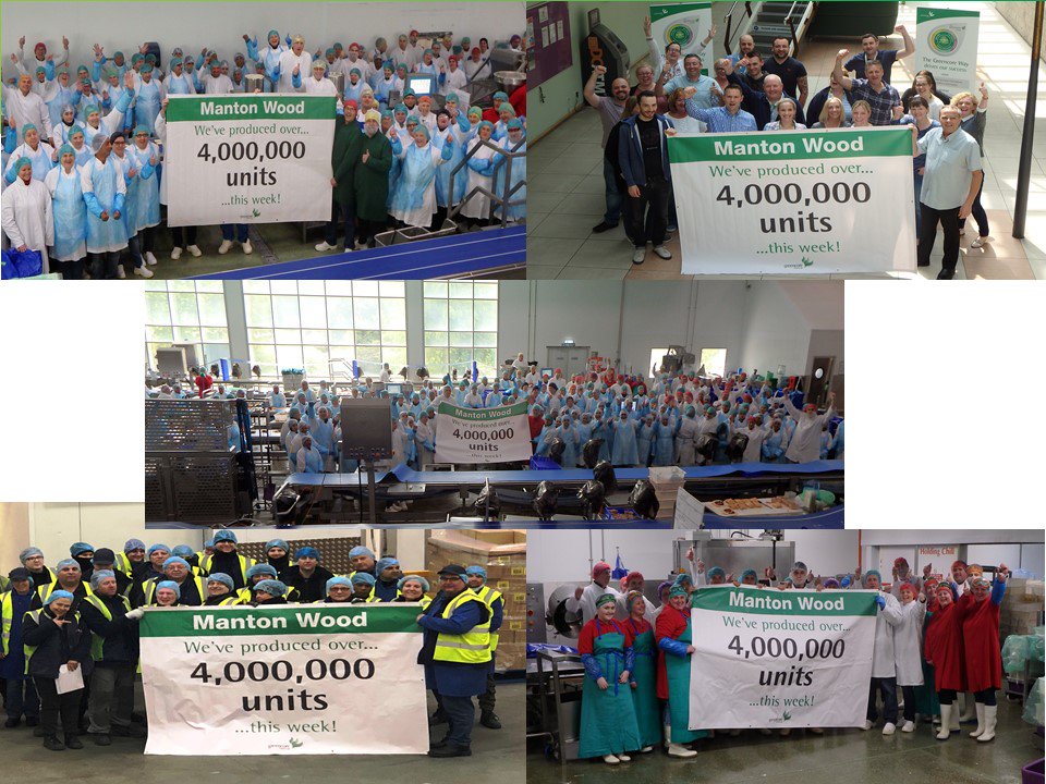 SusieWof's tweet photo. The #Greencore Manton Wood team have "royally" smashed 4 Million Units this week! Great team effort from all areas @GreencoreGroup #teamManton https://t.co/IgTxolY1Eq