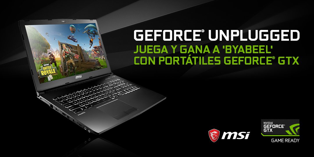 NVIDIAGeForceES's tweet photo. ¡Comenzamos con la segunda fase del #MSIGeForceUnplugged! https://t.co/RbJqRJOIng https://t.co/UrFA36TO8z