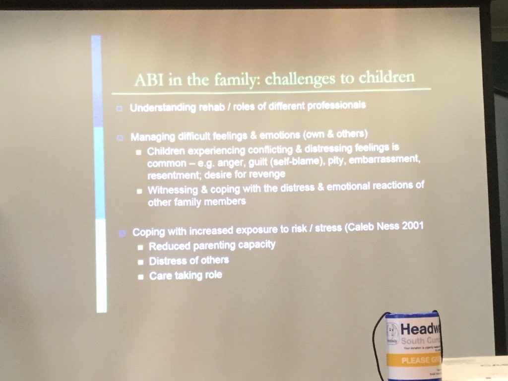 cumpstonarchive's tweet photo. The afternoon programme @HeadwaySCumbria #HeadwaySC
Dr Audrey Daisley @draudreydaisley Consultant Clinical Neuropsychologist
Speaking about parenting after brain injury - the childβs perspective
Committed to children having NO carer role at all β
β
β
https://t.co/UjZ1WVCACx
