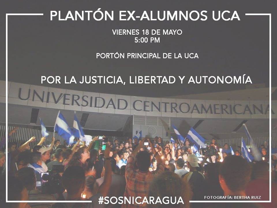 📢 📢ACTIVIDADES AUTOCONVOCADAS📢📢

A un mes de iniciar las protestas, hoy MARCHA NICARAGUA AUTOCONVOCADA

3pm: Camino de Oriente
5pm: UCA

#SOSNicaragua #FueElEstado