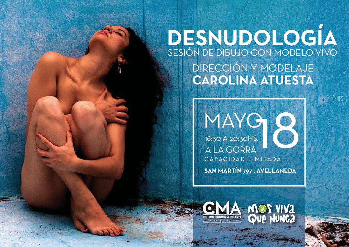 CMA_mda's tweet photo. #Hoy 📣 #Viernes 👉18.30 hs
El Centro Municipal de Arte convoca a toda la comunidad plástica a la segunda sesión con modelo vivo.
✏ Trae tus materiales para trabajar.
🎫 A la gorra.
❗Capacidad sujeta a la disponibilidad de la sala.
#MayoCMA #QuedateEnAvellaneda 💚 https://t.co/Gd52ueQXFE