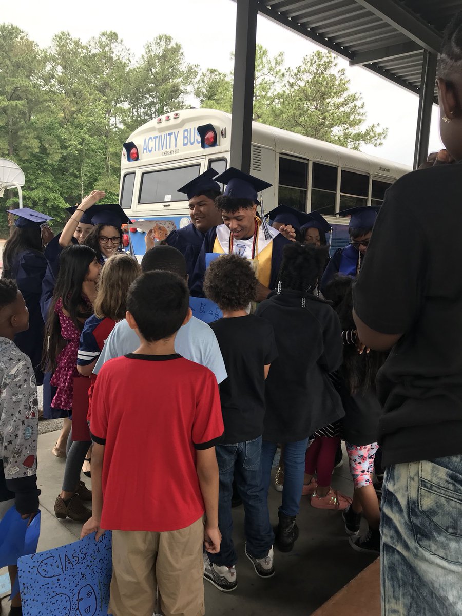CLRA's tweet photo. Senior Walk 2018 has begun #rbstallhs https://t.co/nF3DeJriIS