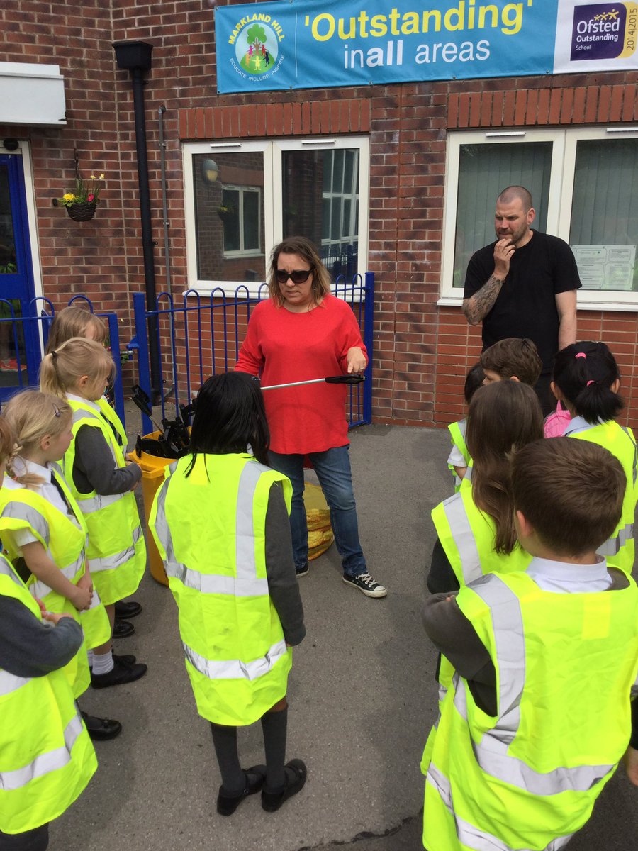 Training before our litter picking