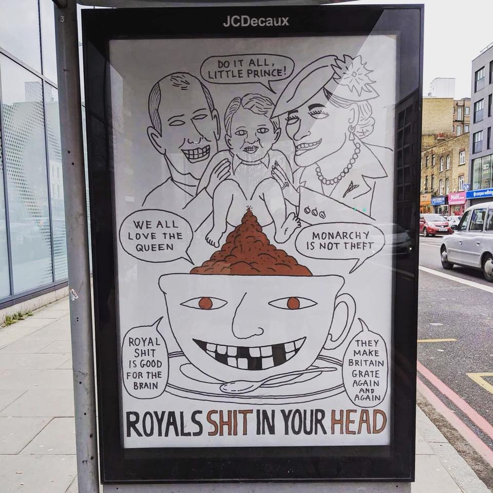 BertholdSeliger's tweet photo. Royal shit, I mean: ROYAL WEDDING by Ceffon (via @sleafordmods)
#windsors https://t.co/Wlr0lecl6Q