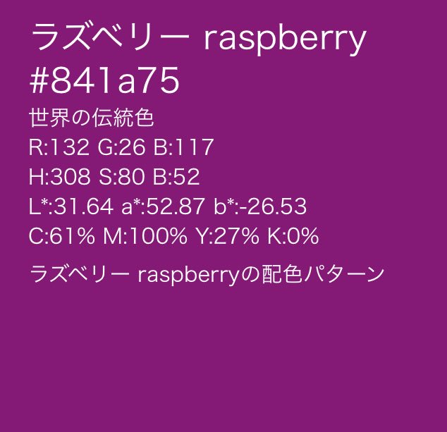 ちゃんこガー A Twitter ラズベリー色き気をつけろ って紫色て言うてくれ