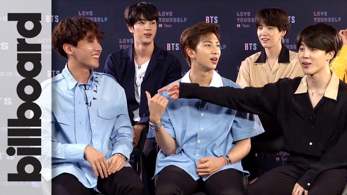 billboard's tweet photo. .@BTS_twt talk "Fake Love" choreography for their @BBMAs performance https://t.co/oNaWZnpQyw https://t.co/Tkd8OXvqbL