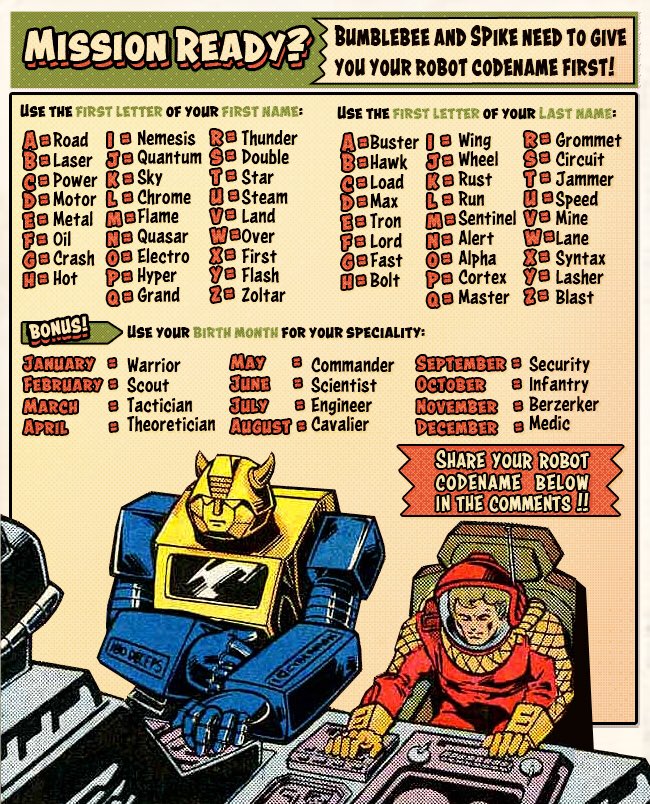 transformers toy names and pictures list