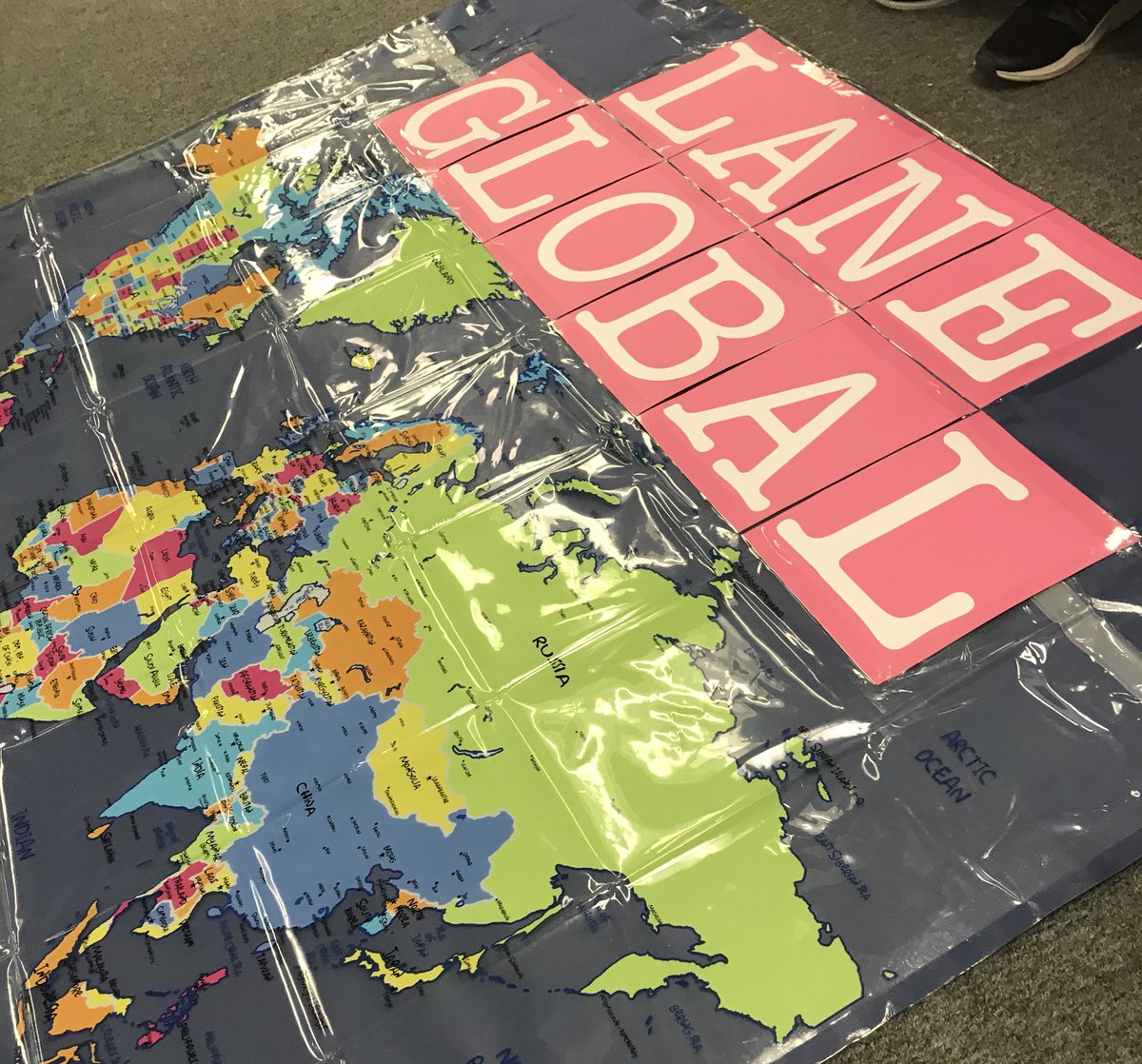 MrsEmling's tweet photo. Tonight is the night!!! Come to Lane Intermediate for our Lane Global Citizen Festival! All are welcome, admission is free! Wonder what this will be used for tonight...then stop on by and see! @WAWMSchooIs @LaneIntPTA @LaneWAWM #LaneGlobal #GlobalGoals #teachglobalgoals 🌎 🌍 🗺 https://t.co/hc0VwnJEfA