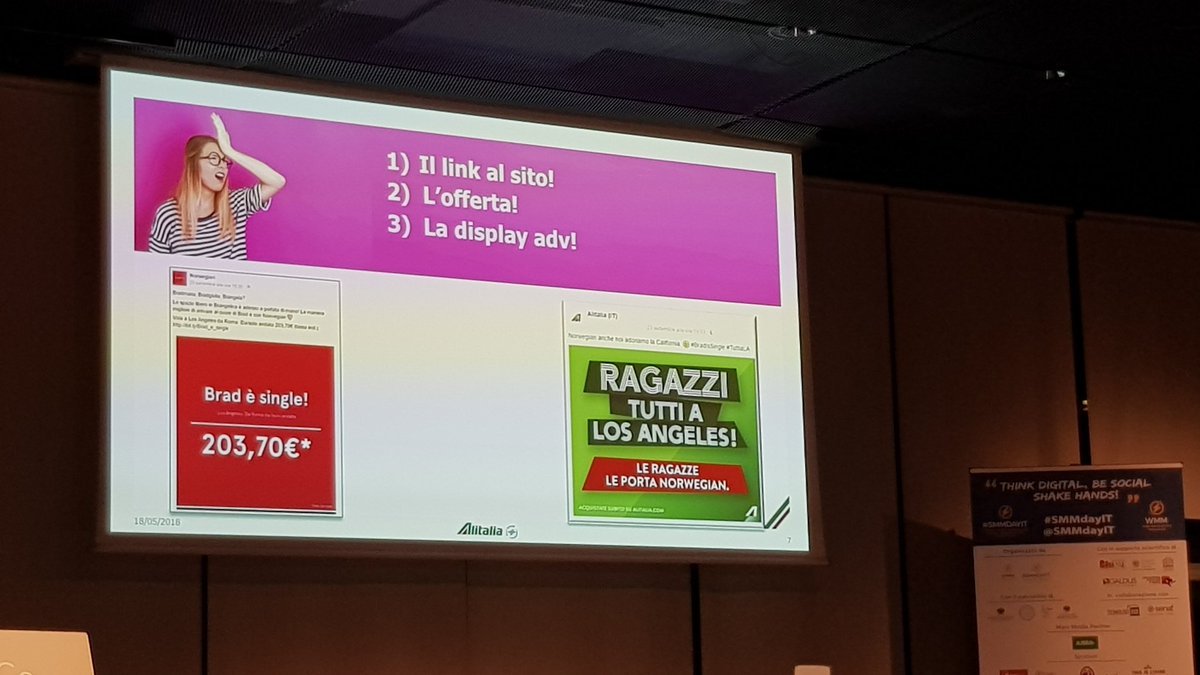SaelyL's tweet photo. Andrea La Corte I più bravi a cogliere quel trend ma...@Alitalia #RealTime #SMMdayIT https://t.co/Mk5Ia2KZQB