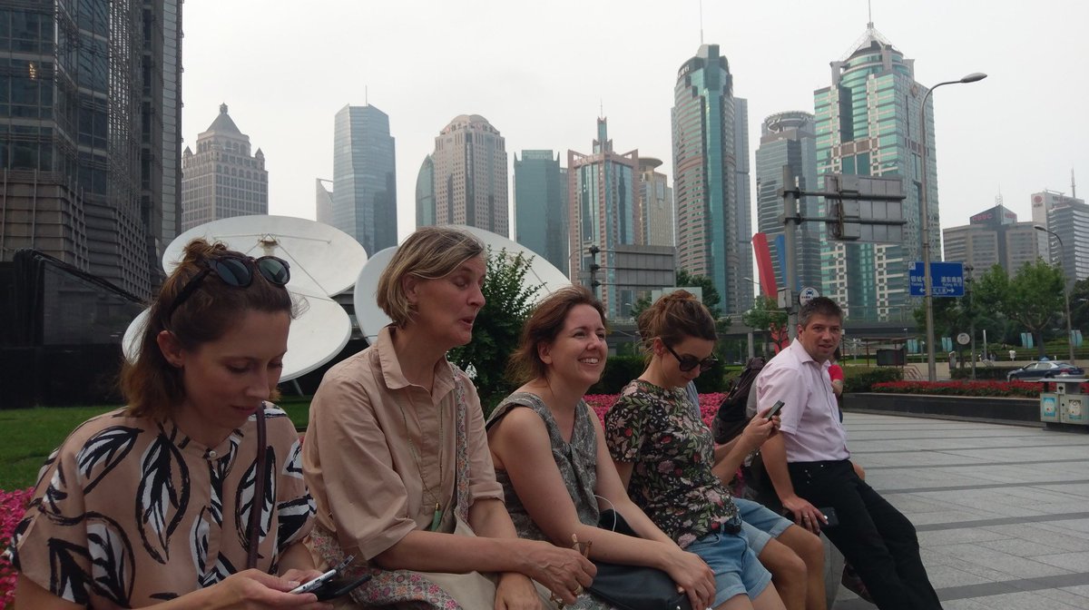 Tired feet, but inspired minds after a full day walking the stunning streets of Shanghai and taking in urban trends in a  “Mega City on the move". What a fantastic final excursion of our #BCOT1718 campaign! #smartcities #China #BMBF_Bund <a href="/IGSI_SmartCity/">IGSI</a>, <a href="/MoviCi_co/">MoviCi</a>, <a href="/de_us_net/">DE-US.net 🌎🇺🇸🇩🇪🌍</a>