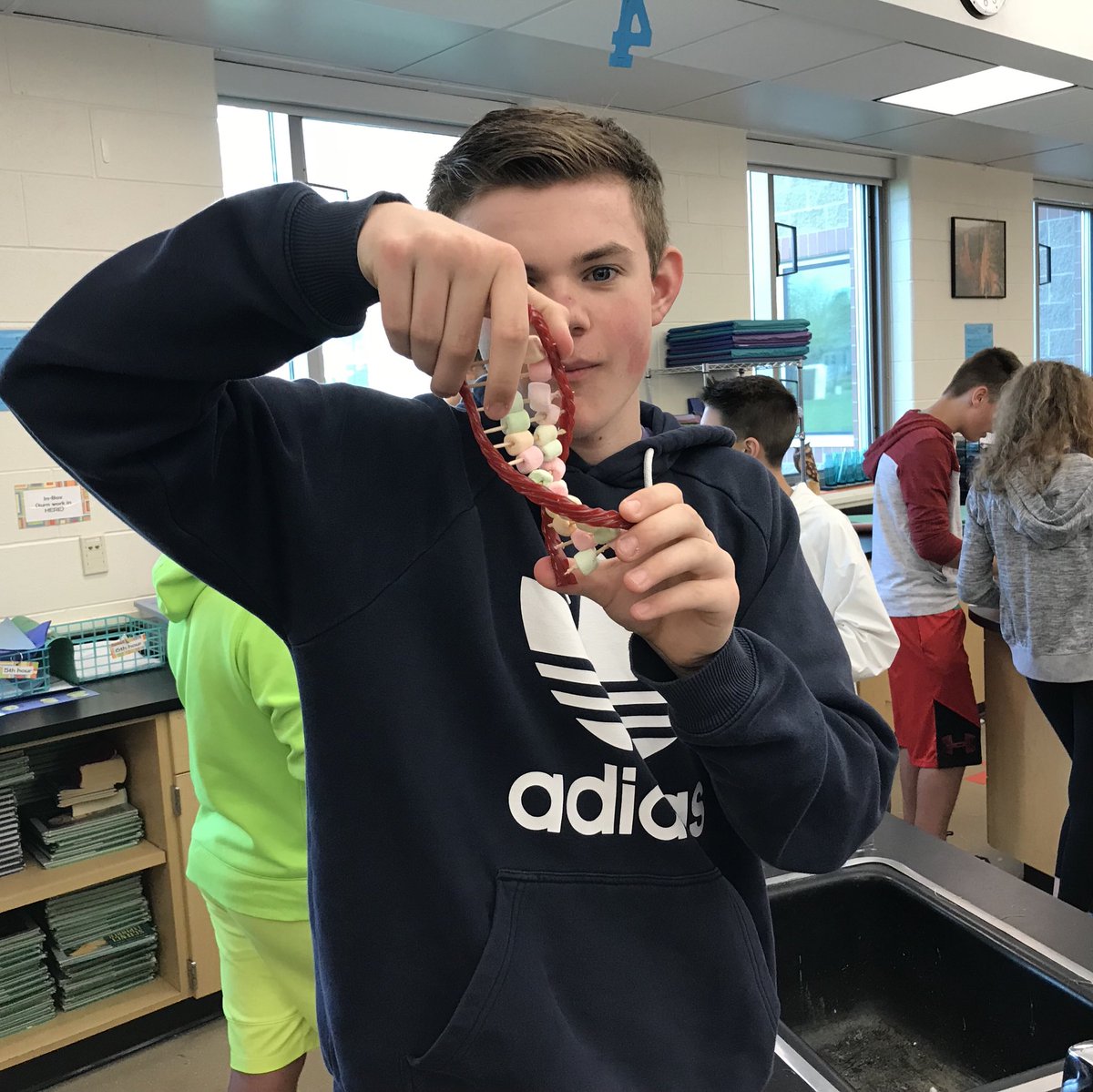 LMSWolfpack's tweet photo. Have your DNA and eat it, too!  #scienceiscool #lmsscience https://t.co/9w9oKKcwnm