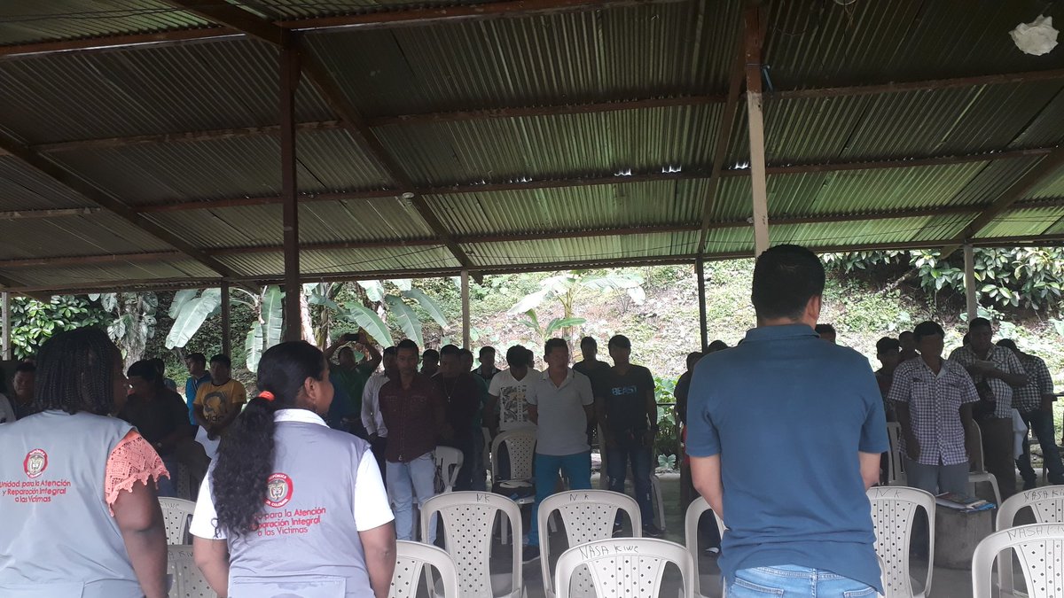 chimiaoficial1's tweet photo. @Encuentro Interinstitucional Pueblos Indigenas de #AcivaRp #Orivac  y la Direccion de Asuntos Indigenas, Minorias y Rom Resguardo Indigenas Nasa Embera Chami  la Delfina comunidad Nasa Kiwe. @ONIC_Colombia @Orivac_Colombia @soydetura @UnidadVictimas @alcaldiaBtura https://t.co/1kPJ8NHBOH