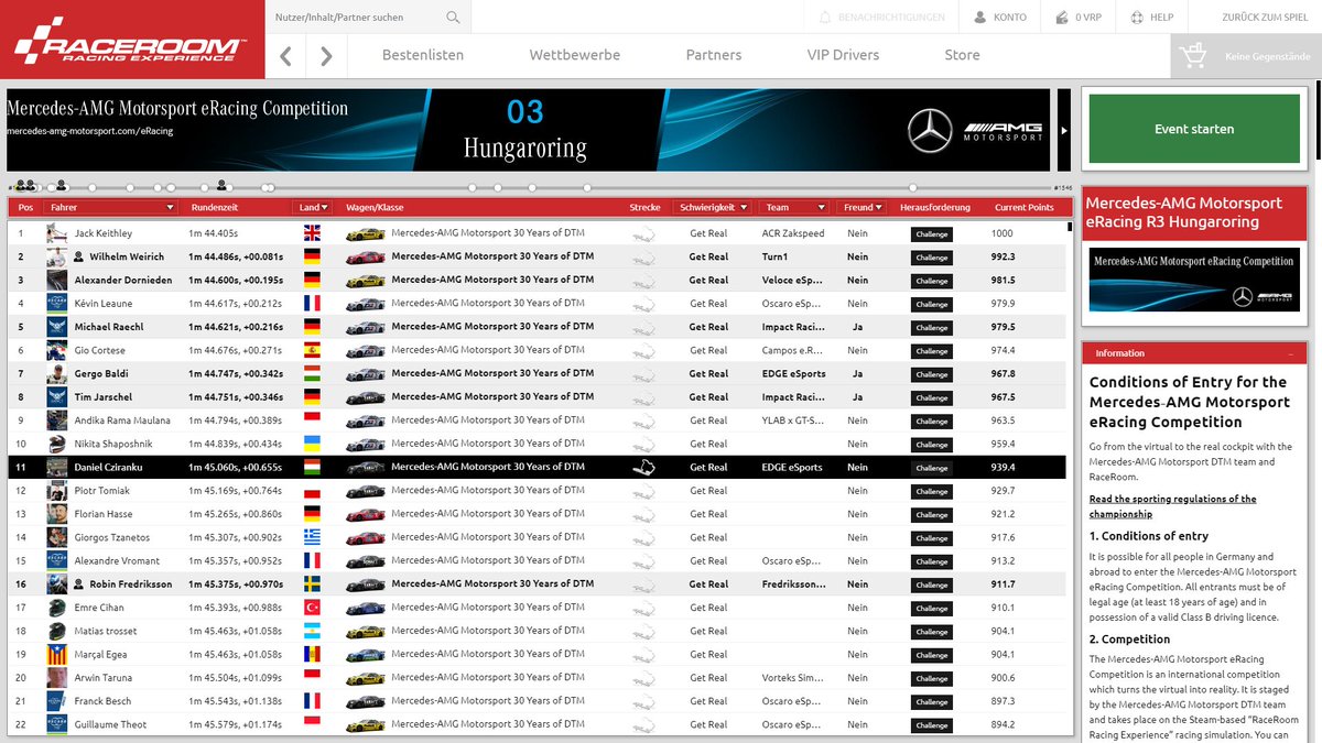 Alex_Dornieden's tweet photo. Decent lap but still a lot of time left on track.

#MercedesAMG #esports #dtm95 #simracing #competition https://t.co/b7Xg9jB6Nh