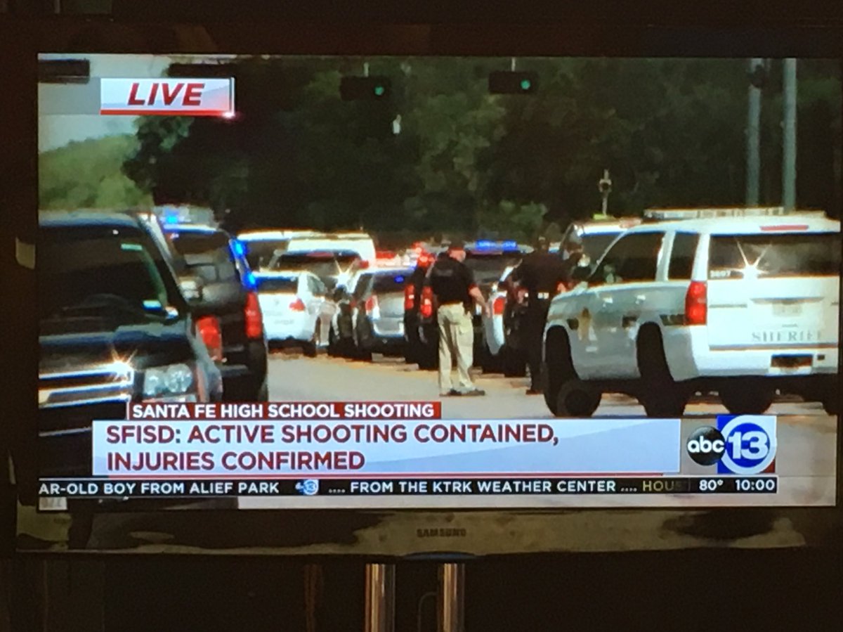 Confirmed! 8 dead in #SantaFeHigh shooting. Shooter, believed to be a student, in custody. #abc13
