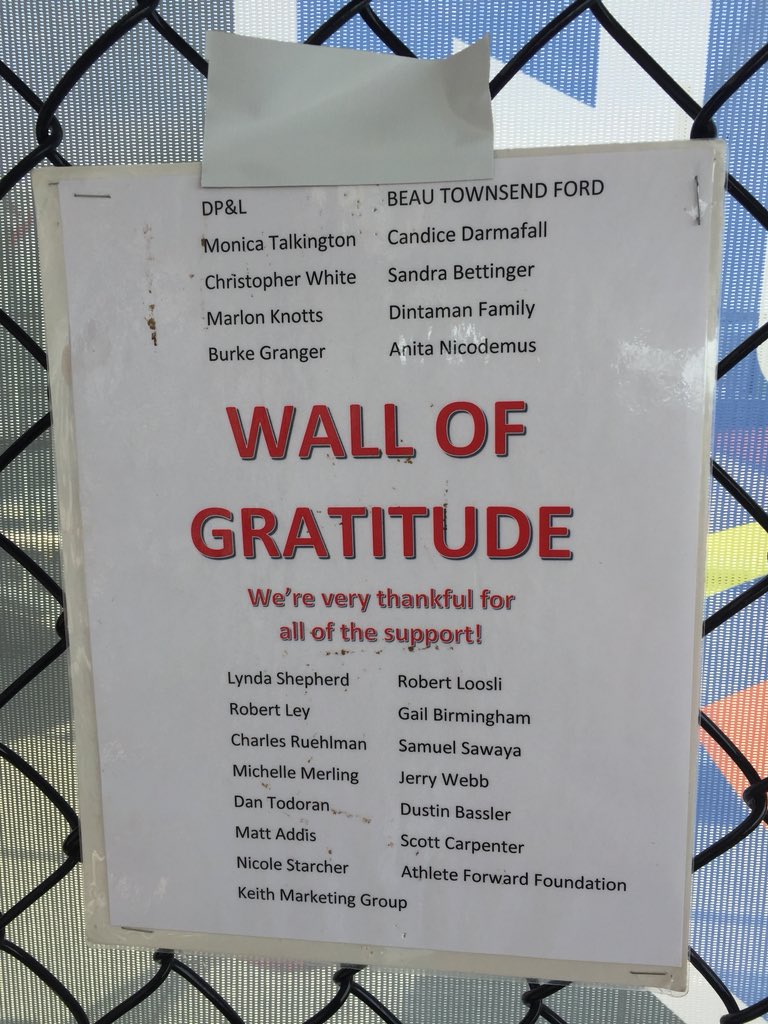 Want to take a moment to thank all of our sponsors. You’ve been with us for every game this season. We really appreciate your support! #RollPride #WallOfGratitude