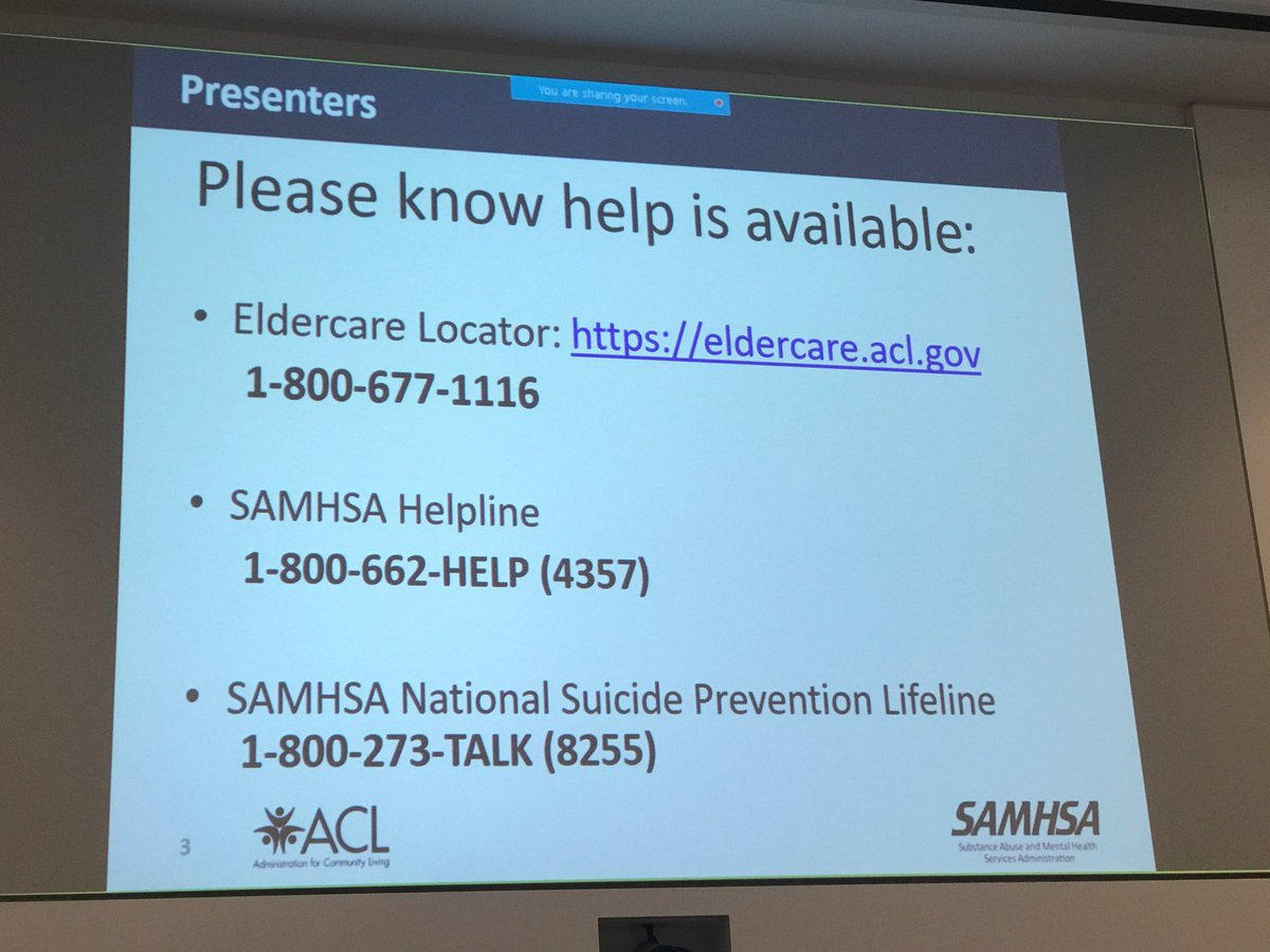 SuePeschin's tweet photo. Help is available. Spread the word! #OAMHAD18 https://t.co/7awpelewNB