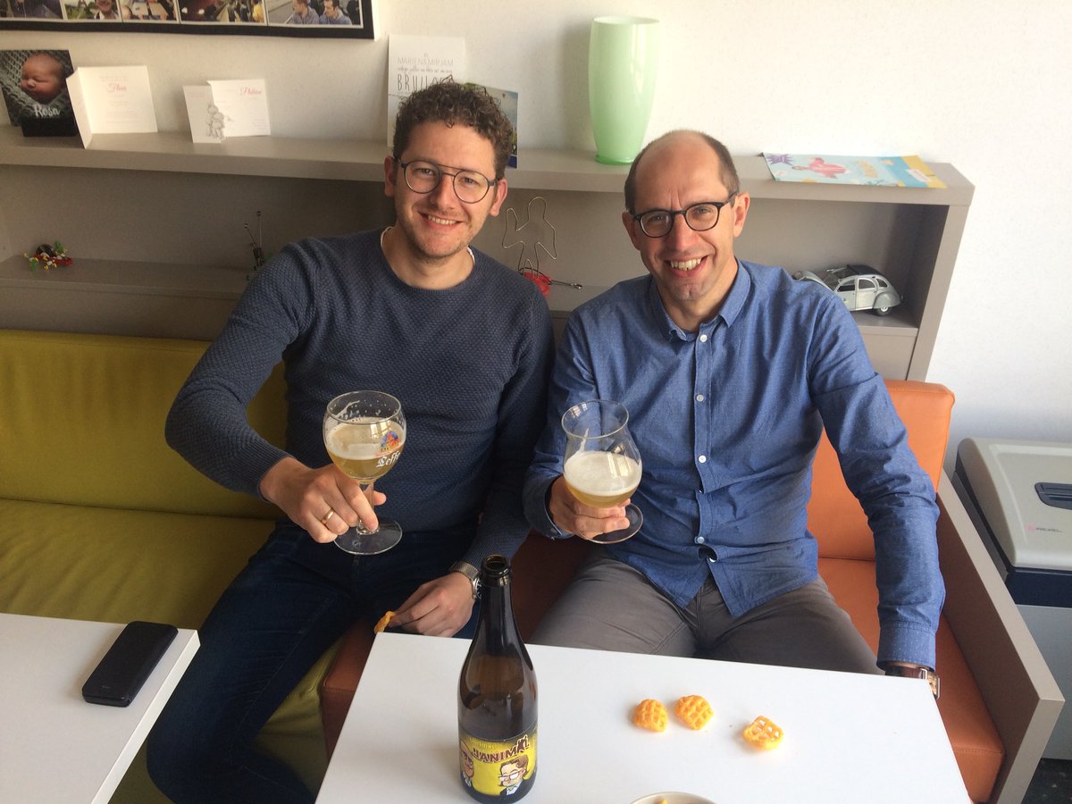 MarcS's tweet photo. Heerlijk uniek Belgisch licht biertje: #Janimal. Een zeer bijzonder uniek exemplaar. We genieten ervan. Bedankt @LucColemont @mettepenningen https://t.co/zfs5gYfISm