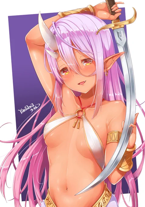 らくがき…のつもりだった。
https://t.co/RKHhVSuTbT
#褐色 