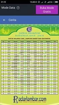 AmiruddinSaimo5's tweet photo. Jadwal puasa untuk wilayah LIWA Lampung barat dan sekitar nya. https://t.co/8QeZjKtdZH