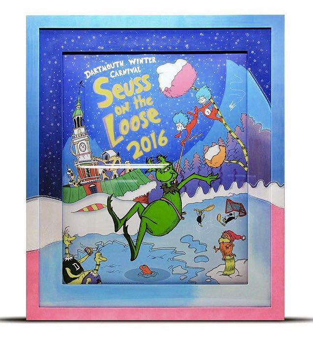 framemasterrob's tweet image. Frame Fun w/ Thing 2 &amp;amp; Thing 1. #seuss #grinch #poster #art #fun #handmade #custom #Creative @DrSeussArtIndy