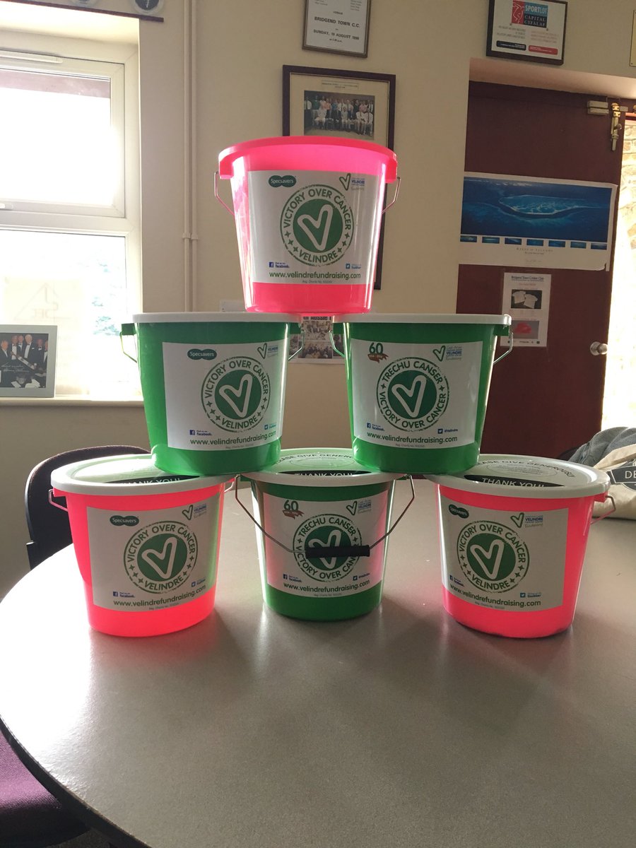 PINKDAY2017's tweet photo. Looking forward to the start of @allstarscricket tonight @BridgendTownCC . We’ll have a pink bucket on the bar if you can spare some change when getting refreshments on this warm, sunny evening. #PinkDay2018 https://t.co/ugJRlBGK09