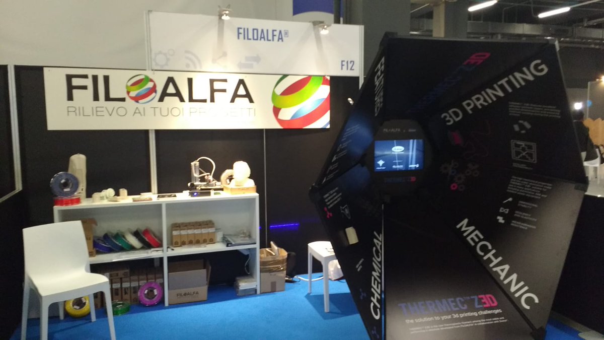We are at @fieratechnologyhub in Milan! Come visit us at F12 to see the new THERMEC ZED in action!

#filoalfa #technologyhub #technical #3dprinting #professional #stampa3d #materiali #filaments #innovation #industrial #technology