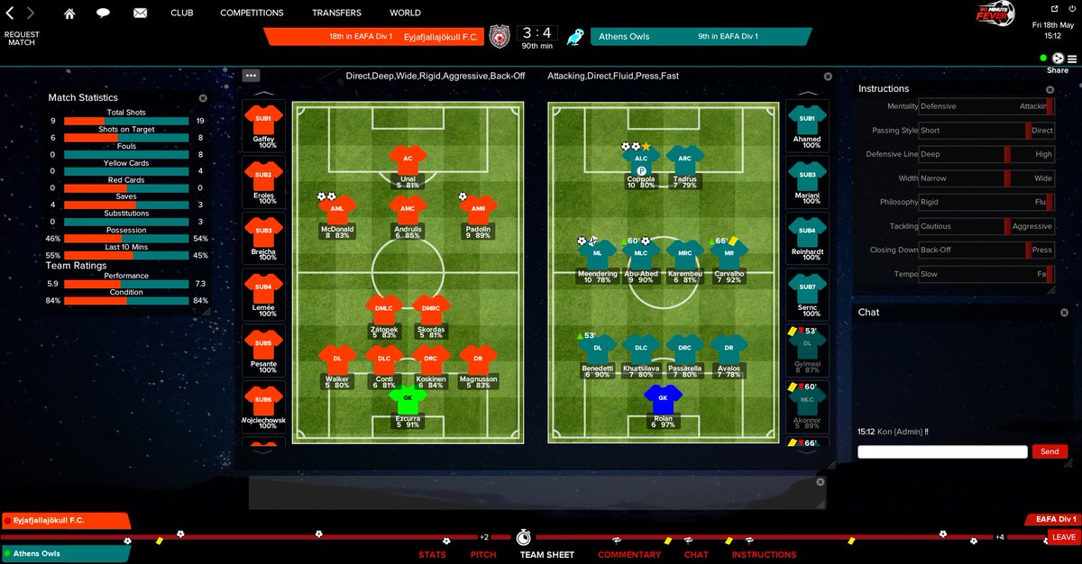 Kon90MF's tweet photo. Big drama Finale!! What a match! #90MinuteFever #90MF_EAFADiv1 https://t.co/0HkijX7pnH