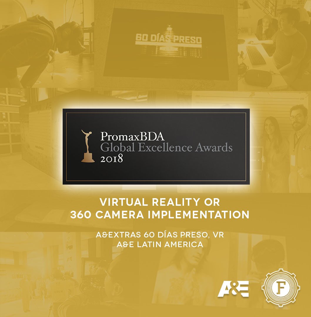 FunktionellMx's tweet photo. We are so grateful and excited to have one of our VR experiences nominated for a @PromaxBDA Global Excellence Award! We were super proud to work on this project with @canalaetv and are thrilled all the hard work has paid off. Latino Pawa! 😁❤️💪 https://t.co/wNz9F51Buo
