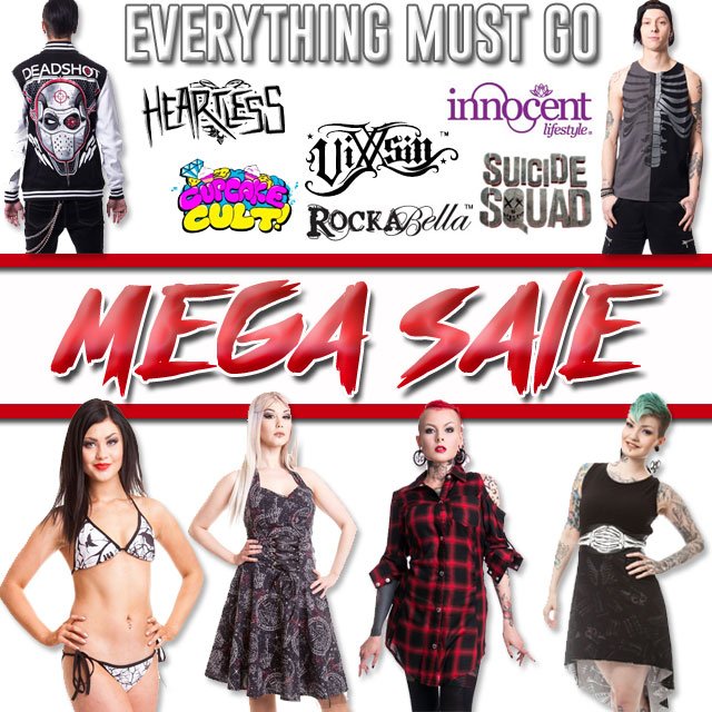 FourleafClothin's tweet photo. MEGA SALE NOW ON! Alternative Fashion at Clearance Prices! - https://t.co/gtcmn2KvOF https://t.co/rrsldNz0h8