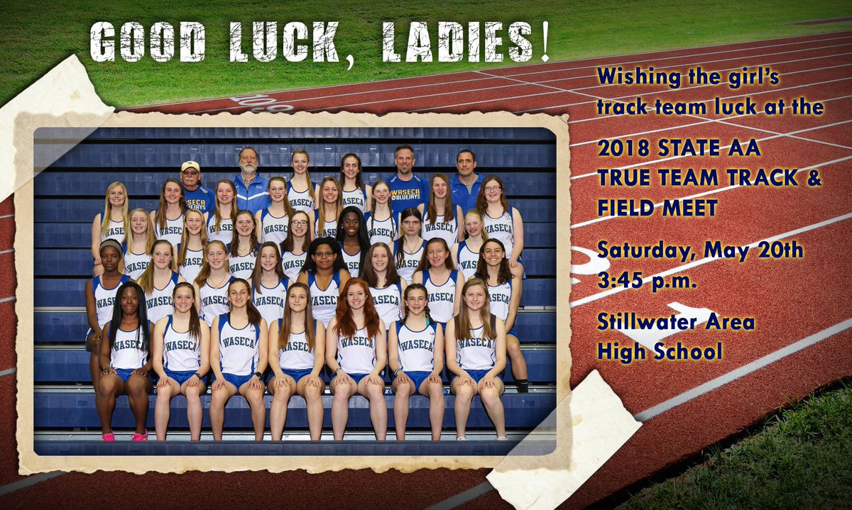 Good luck to our Girls Track and Field team as they compete at the <a href="/mshsca/">MSHSCA</a> track and field State AA True Team meet this Saturday! #WeAreWaseca