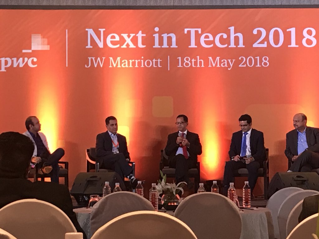 FinBitIO's tweet photo. A very interesting conversation on Digital Experience 2.0 by #SBI #signzy #fidor at #PwCNextInTech 2018 https://t.co/auVzSHUq7t