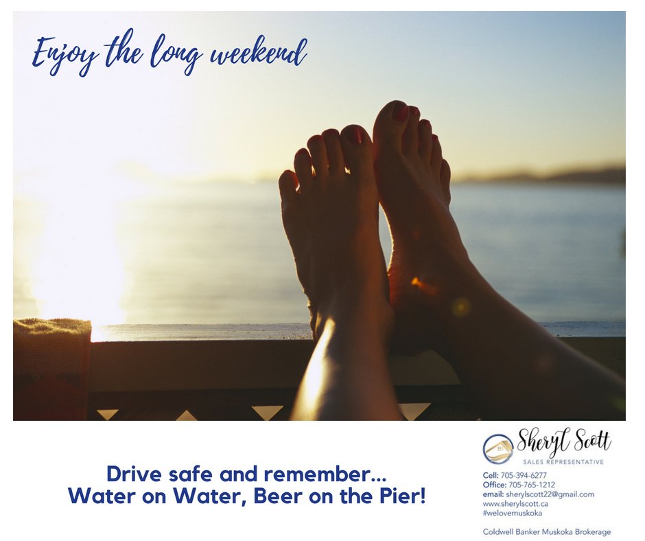 SherylScottYMM's tweet photo. Enjoy a safe and relaxing weekend! #wateronwater #beeronthepier #cottagecountry #muskoka #buyacottage #cottagelife https://t.co/wAXf62YSsY