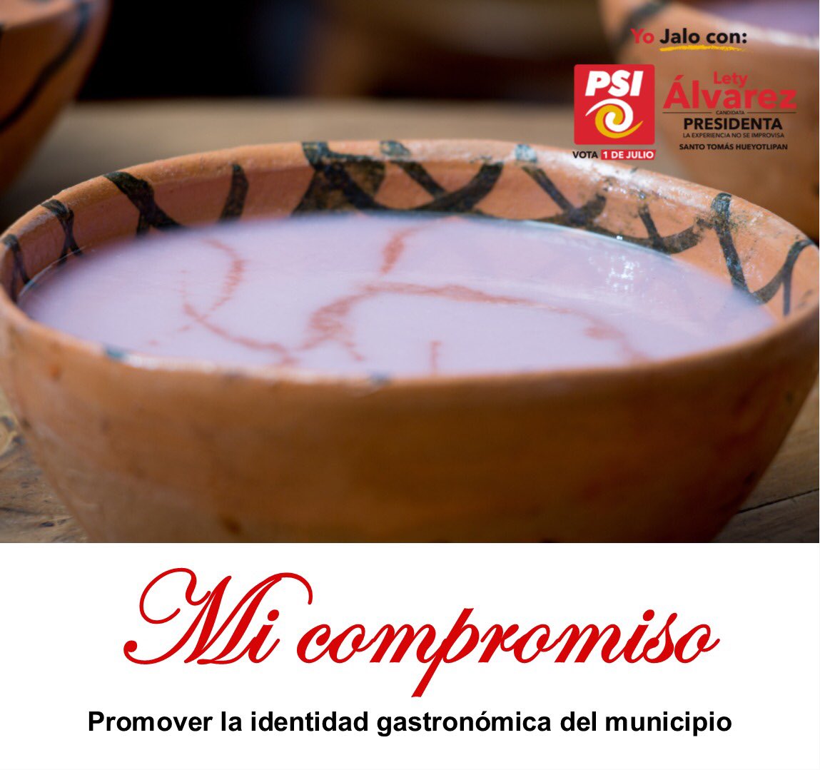 LeticiaAlvarezJ's tweet photo. Con la visita y recorrido en cada unas de las casas de Santo Tomas Hueyotlipan y San Miguel Zacaola, las personas me han solicitado el rescatar nuestra gastronomía, como parte de nuestra identidad por esta razón “Mi Compromiso es promover la identidad gastronómica del municipio” https://t.co/kXTPElNbAS