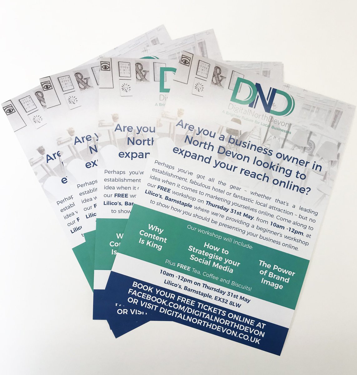 Keep an eye out for members of the team handing out flyers over the next week or so... 👀

P.s. you can book your FREE tickets here: digitalnorthdevon.co.uk