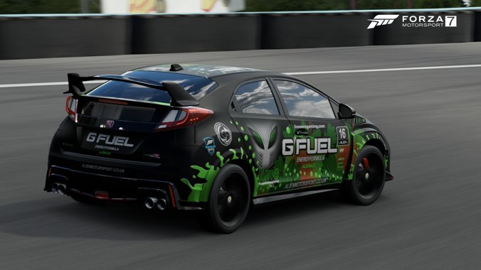 78renta78's tweet photo. Finally the civic stopped crashing my game in paint shop ... :) @AMS_Forza @Limexb @GFuelEnergy @SharQController @emblime @ForzaRC ..best of luck racers https://t.co/DLfShx47u7