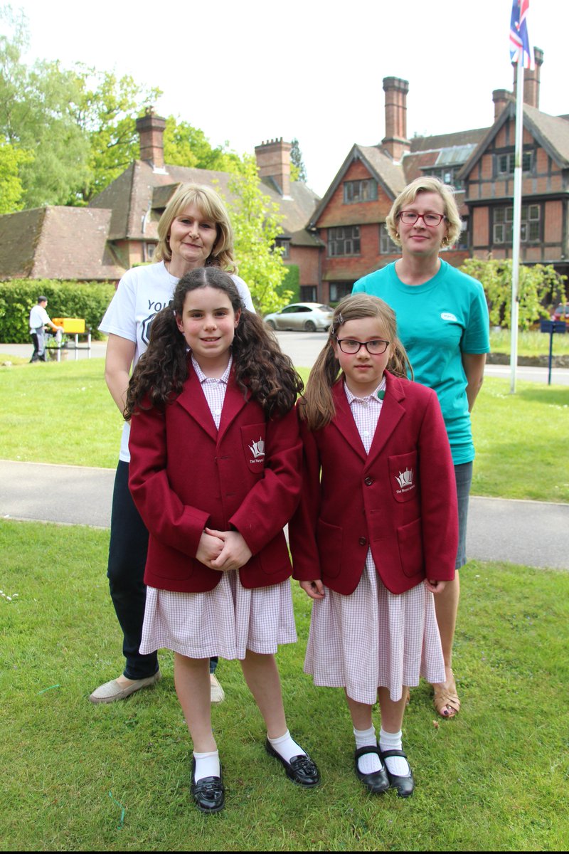 The_RoyalSchool's tweet photo. Evelyn and Zabelle (Prep 5) handing over a cheque to the @RSPCA today with monies raised from their 'Move It or Lose It' Gym-Dance Show this week. Well done girls! #Prep5 https://t.co/vj9AZ8e2pH