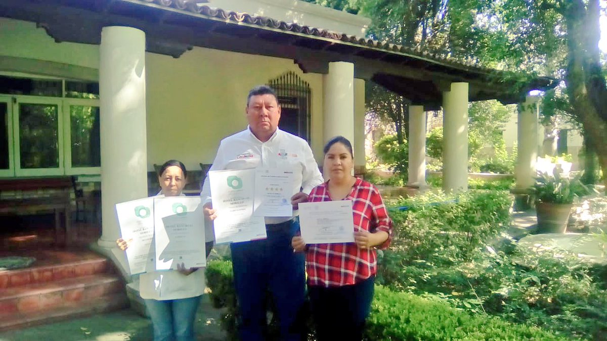 Coahuila's tweet photo. Felicitamos al Hotel Rancho El Morillo de #Saltillo por obtener los
Distintivos Punto Limpio, Clasificación Hotelera 4 Estrellas y Registro Nacional de Turismo. ¡Enhorabuena! #BuenViernes 🎖🏅⭐️ https://t.co/sNyl06jLvK