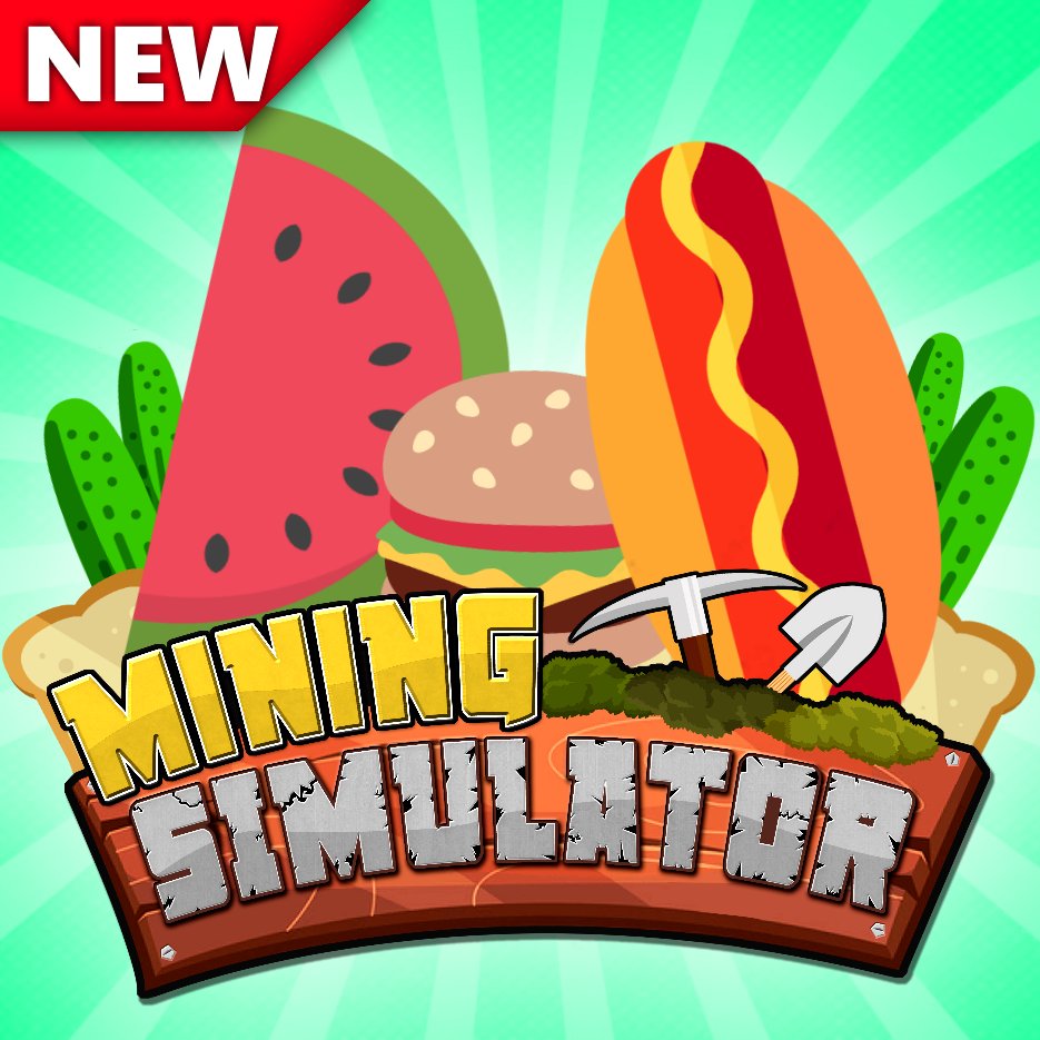 Isaacrblx On Twitter New Mining Simulator Update Check Out Food