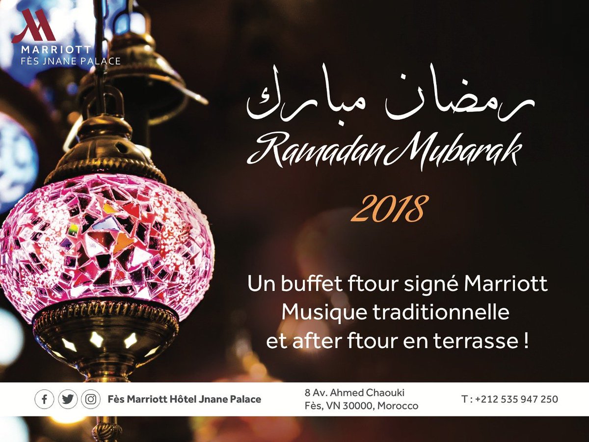 FesMarriott's tweet photo. Ramadan Iftar @FesMarriott with morroccan live music and after iftar in terrace 
#ramadan #ftour #buffet #marriott #fez https://t.co/ITnCY3NHba