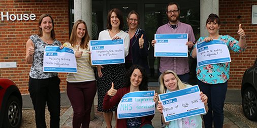Colleagues from #NIHR funding programmes show their support for #IamResearch and #NHS70: