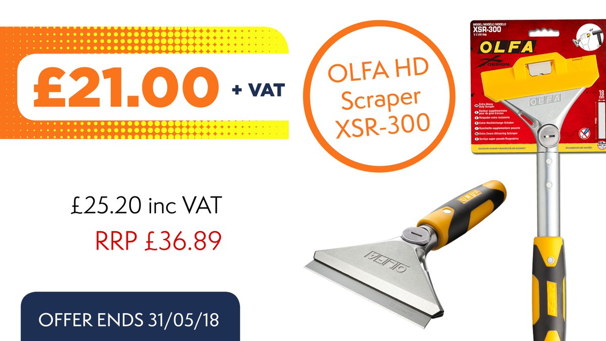 DesignerCol's tweet image. OLFA XSR Scraper deal for May!