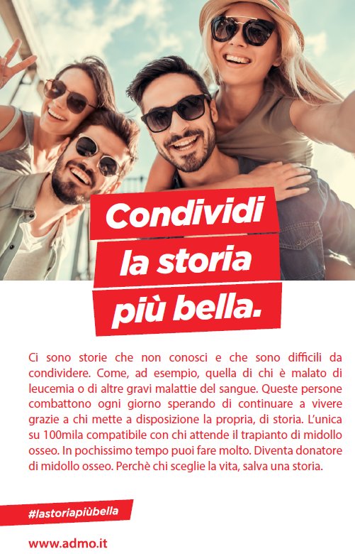 ADMOitaly's tweet photo. Grazie di ❤️ a tutti i #volontari #ADMO attivi in tutta Italia nella sensibilizzazione e nella ricerca di giovani #donatoridivita!
Tutti gli eventi #lastoriapiubella su ➡️ https://t.co/uv6guTkKj2 https://t.co/BmOeHI2wV0