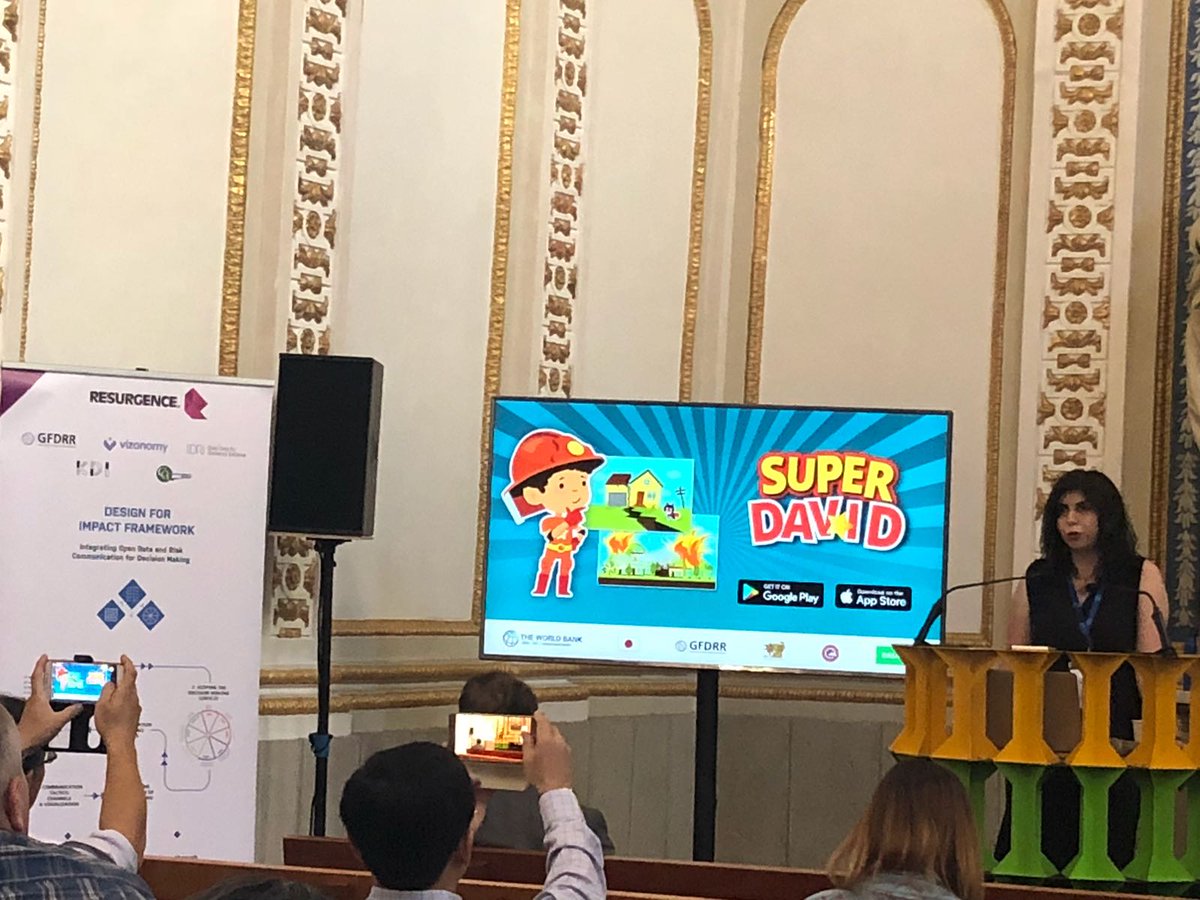 JoKamenova's tweet photo. Rima Sargsyan on the gaminification of eduction for #resilience #Armenia #SuperDavid #UR2018 @UnderstandRisk https://t.co/uoGj7xNgF8