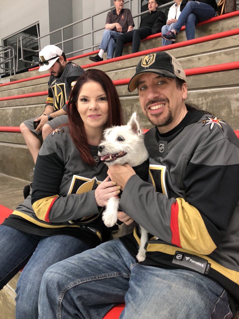 4KBrian's tweet photo. @korik769 finally got to meet her favorite Las Vegas celebrity, @BarkAndreFurry, today at @CityNatlArena for the @GoldenKnights morning skate.  #VGK #VegasBorn #VegasStrong Thanks so much for making a special trip to see us Bark!!!  #GoKnightsGo https://t.co/a6qEfqlVuy