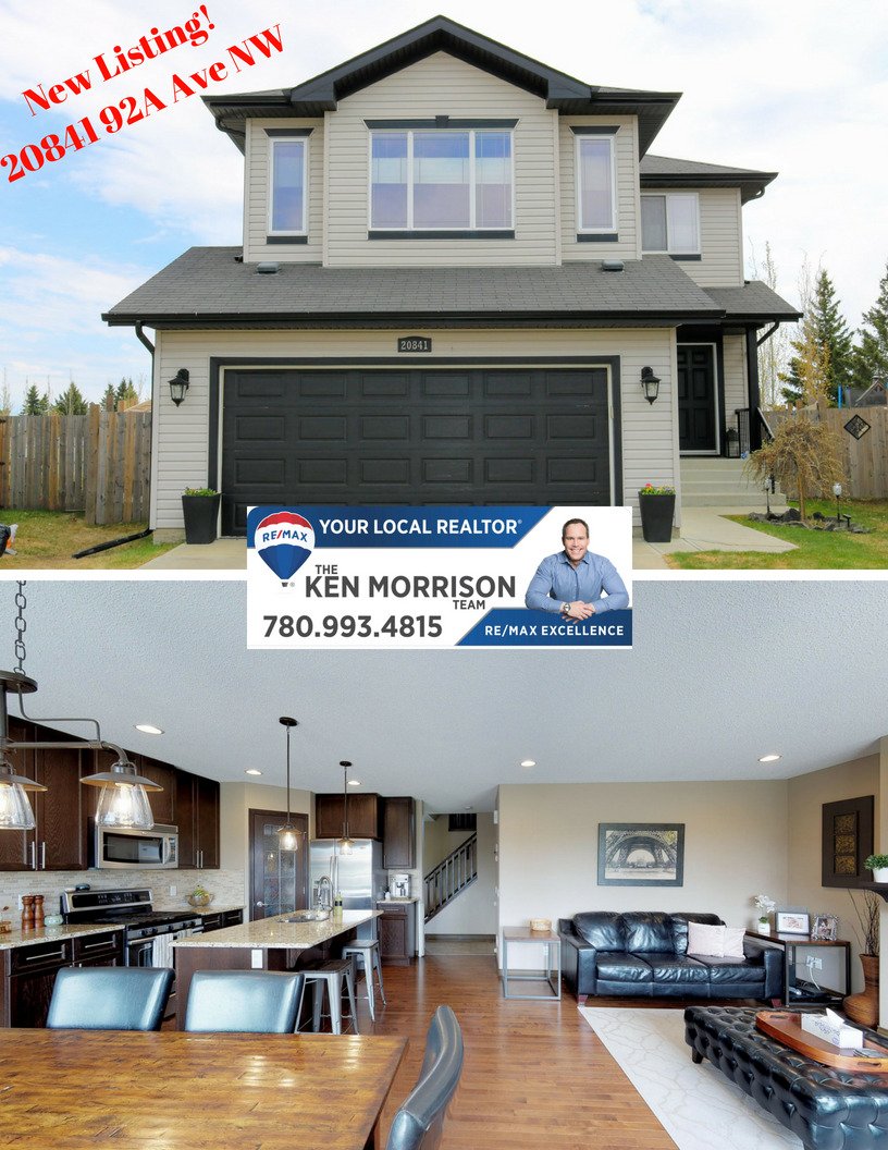 MorrisonRemax's tweet photo. Beautiful new listing in Suder Greens community! Backing onto the Lewis Estates golf course with a massive fenced yard! https://t.co/s03PmTGm6U